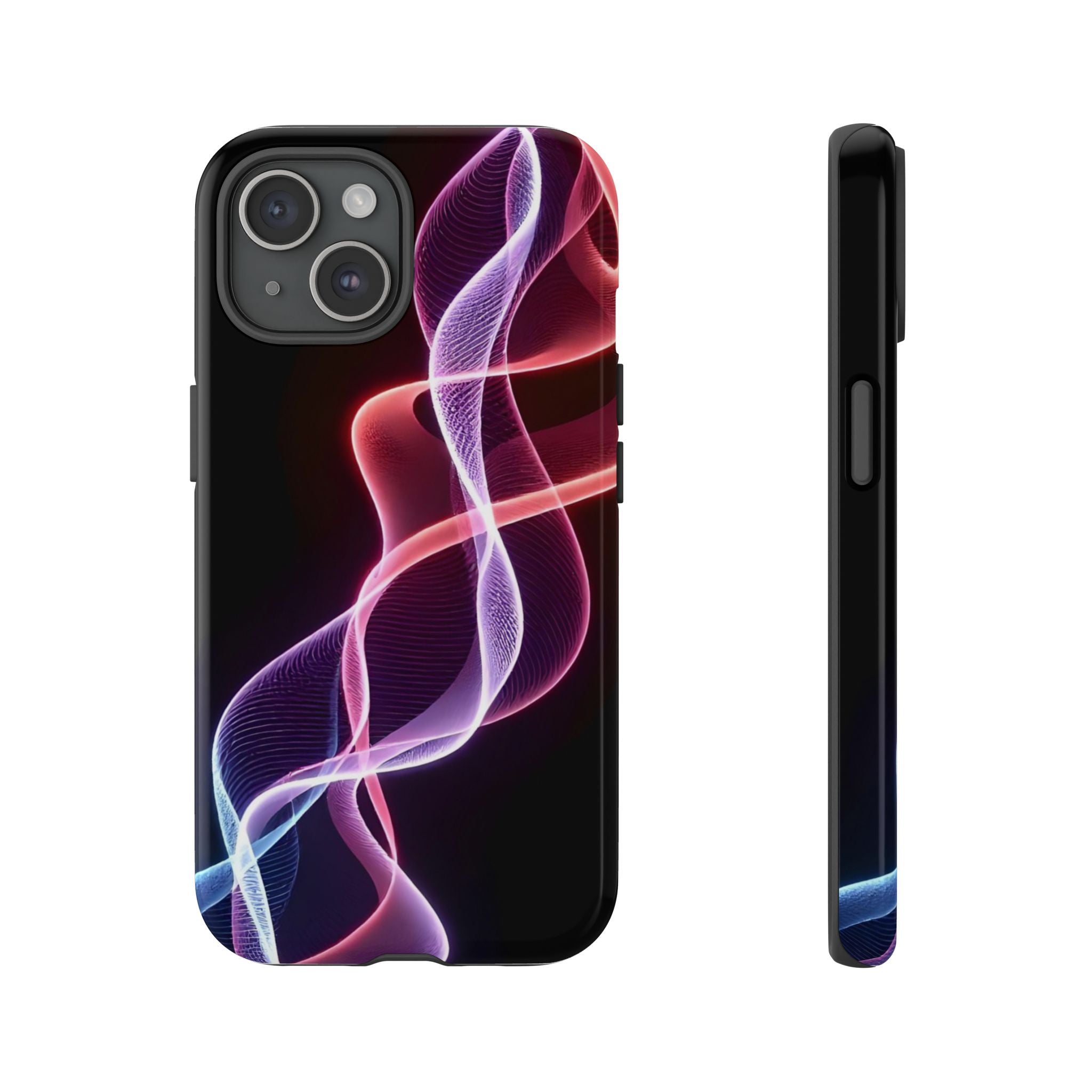 Stylish Phone Case with Vibrant Wave Design, Tough Cases, Phone Accessories, Unique Gift, Trendy Tech, Fashionable Protection