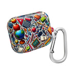 Colorful School Supplies Pattern, AirPods Case