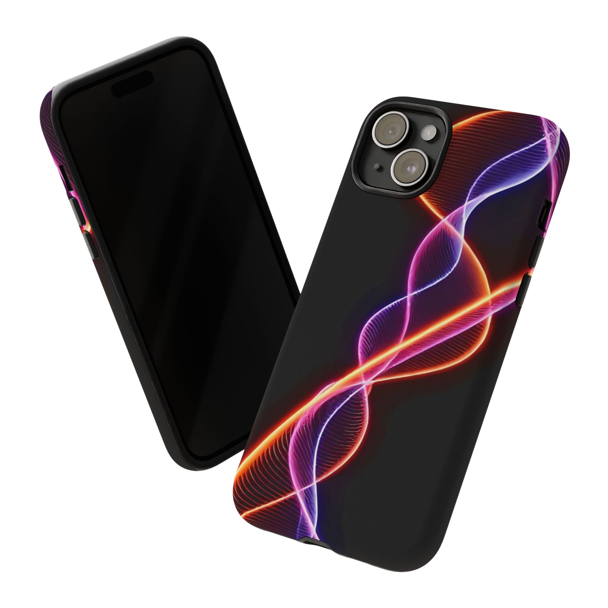 Vibrant Phone Case with Abstract Light Design, Artistic Phone Cover, Modern Tech Accessory, Gift for Tech Lovers, Personalized Phone Case