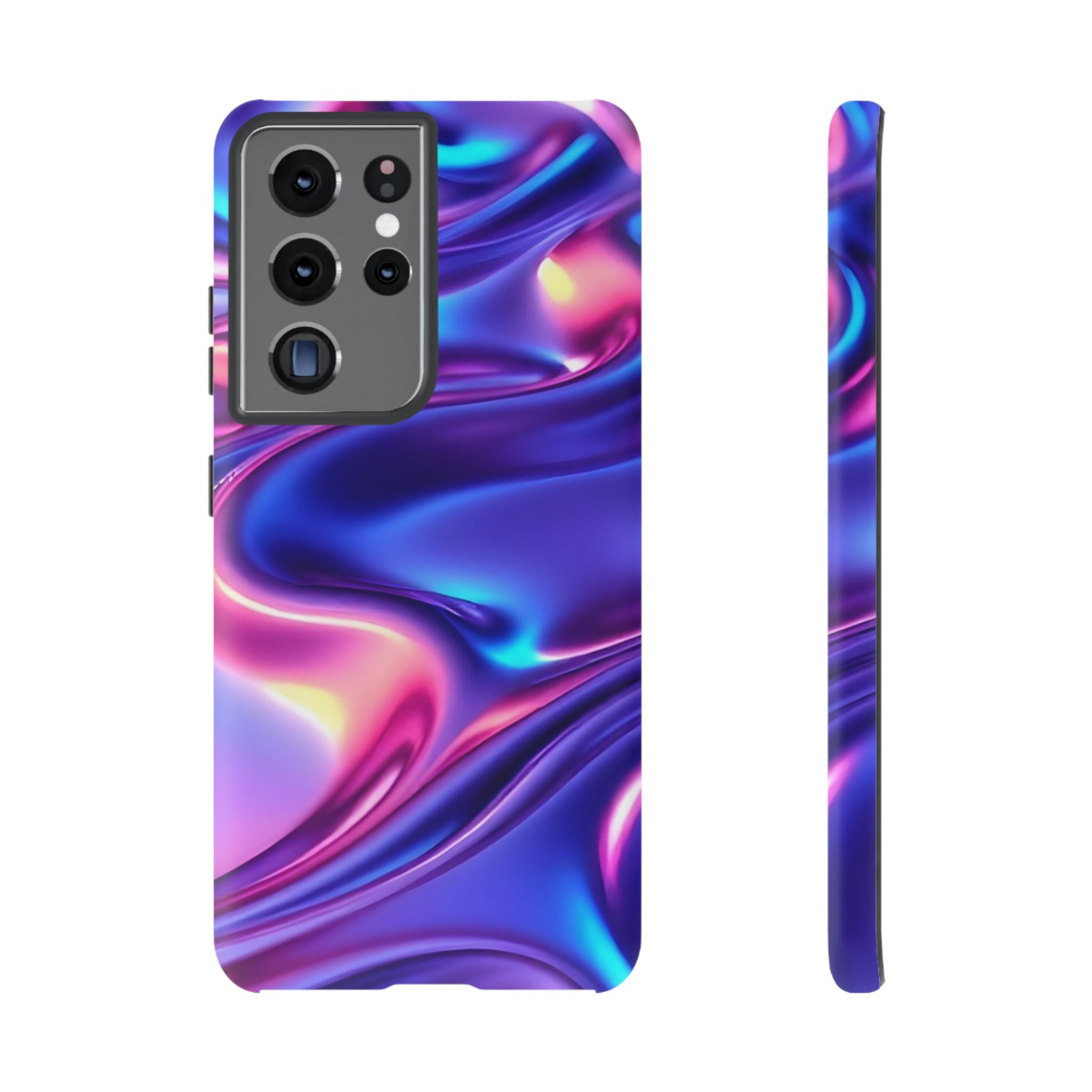 Vibrant Phone Case with Colorful Wave Design, Tough Phone Cover, Stylish Smartphone Case, Unique Gift for Her, Phone Accessories
