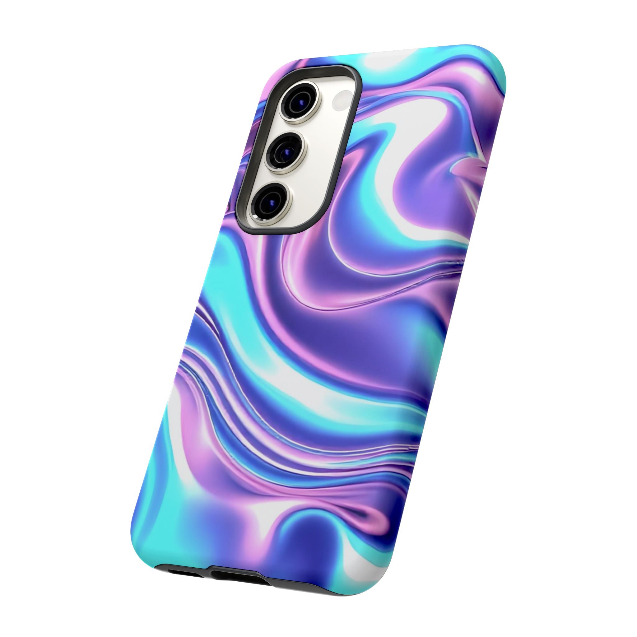 Colorful Phone Case, Tough Case, Swirl Design Phone Cover, Vibrant Phone Accessory, Gift for Her, Trendy Mobile Protection