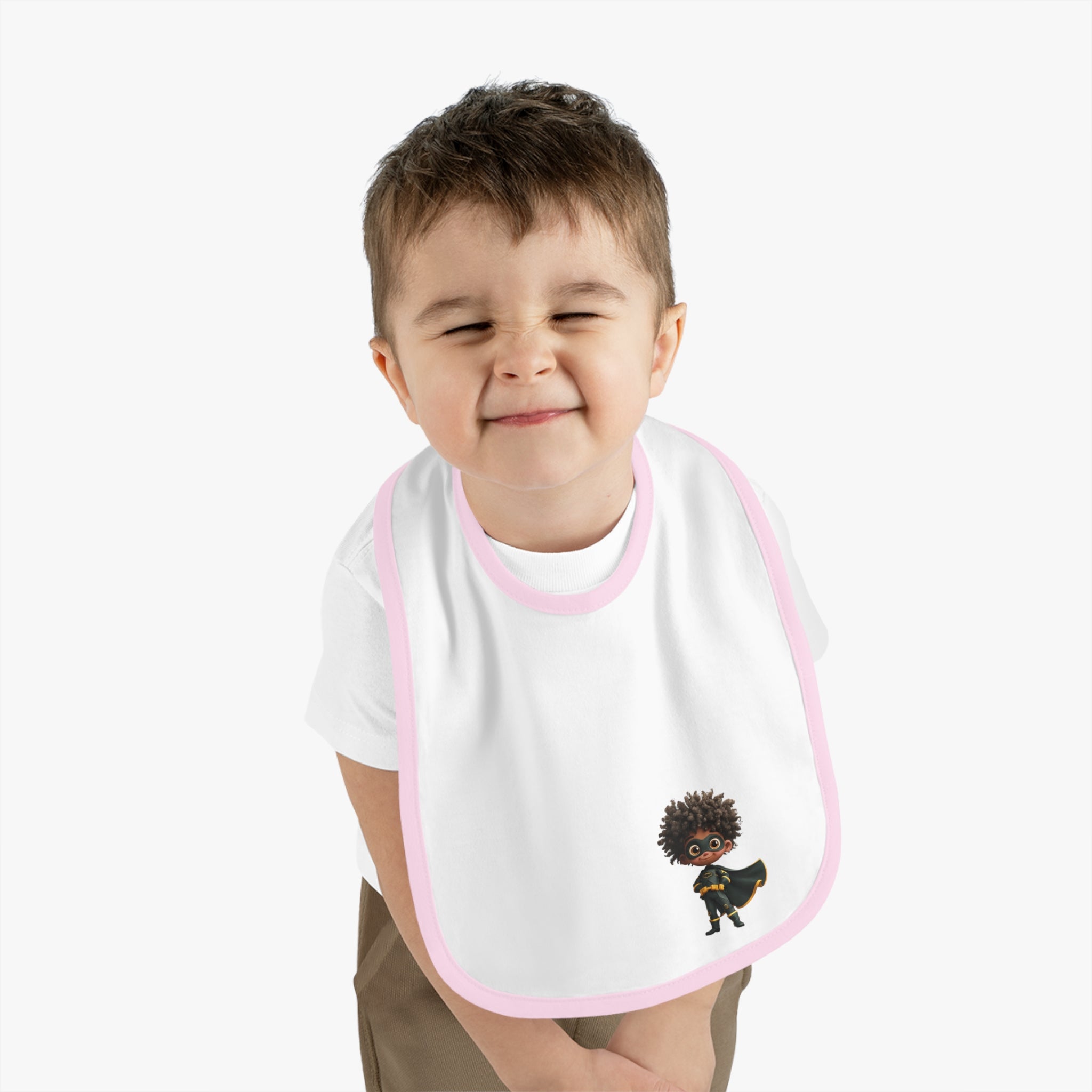 Superhero Cartoon Character, Baby Bib