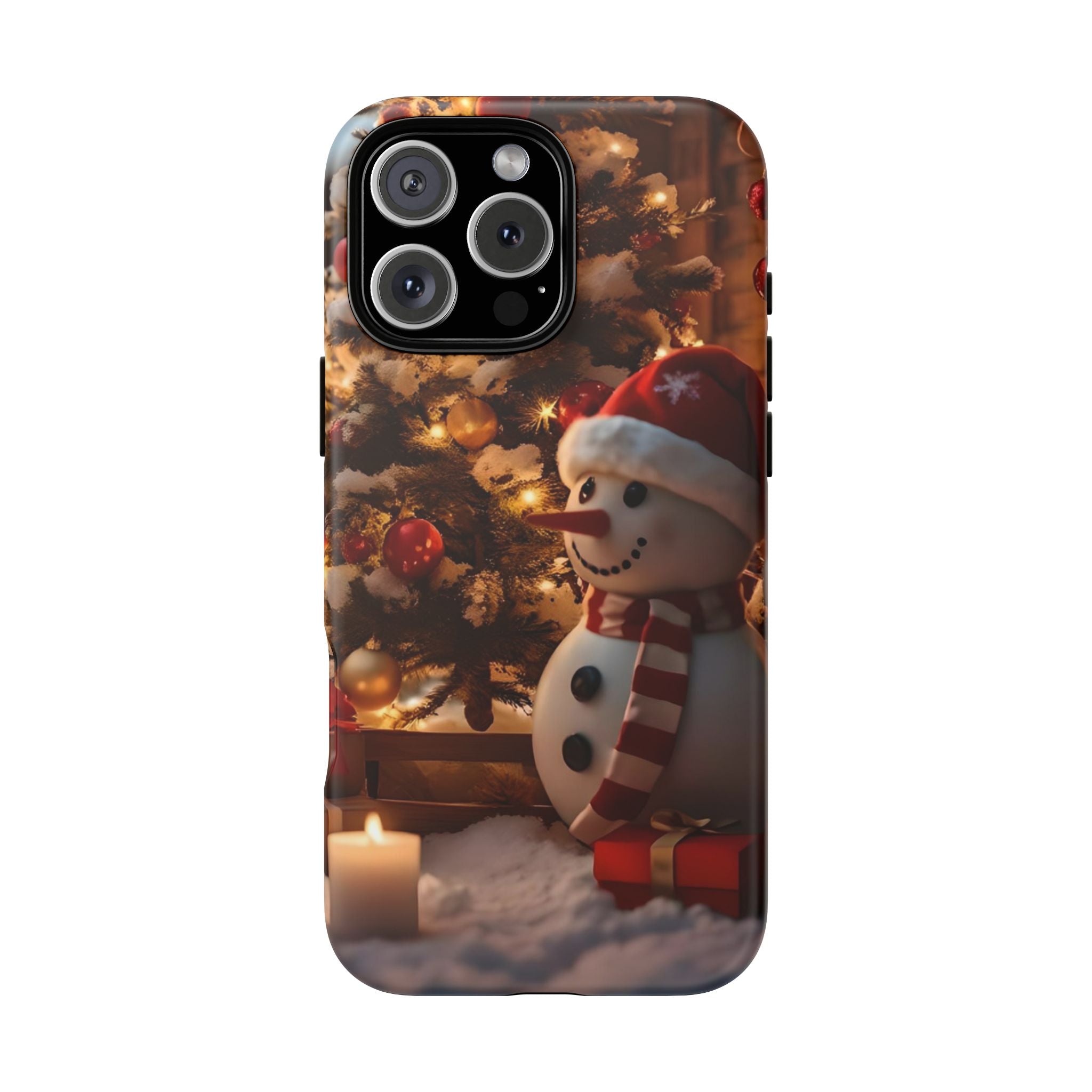 Christmas Snowman Phone Case, Tough Cases Cute Holiday Gift, Winter Aesthetic Phone Cover, Snowman Decor, Christmas Phone Accessories
