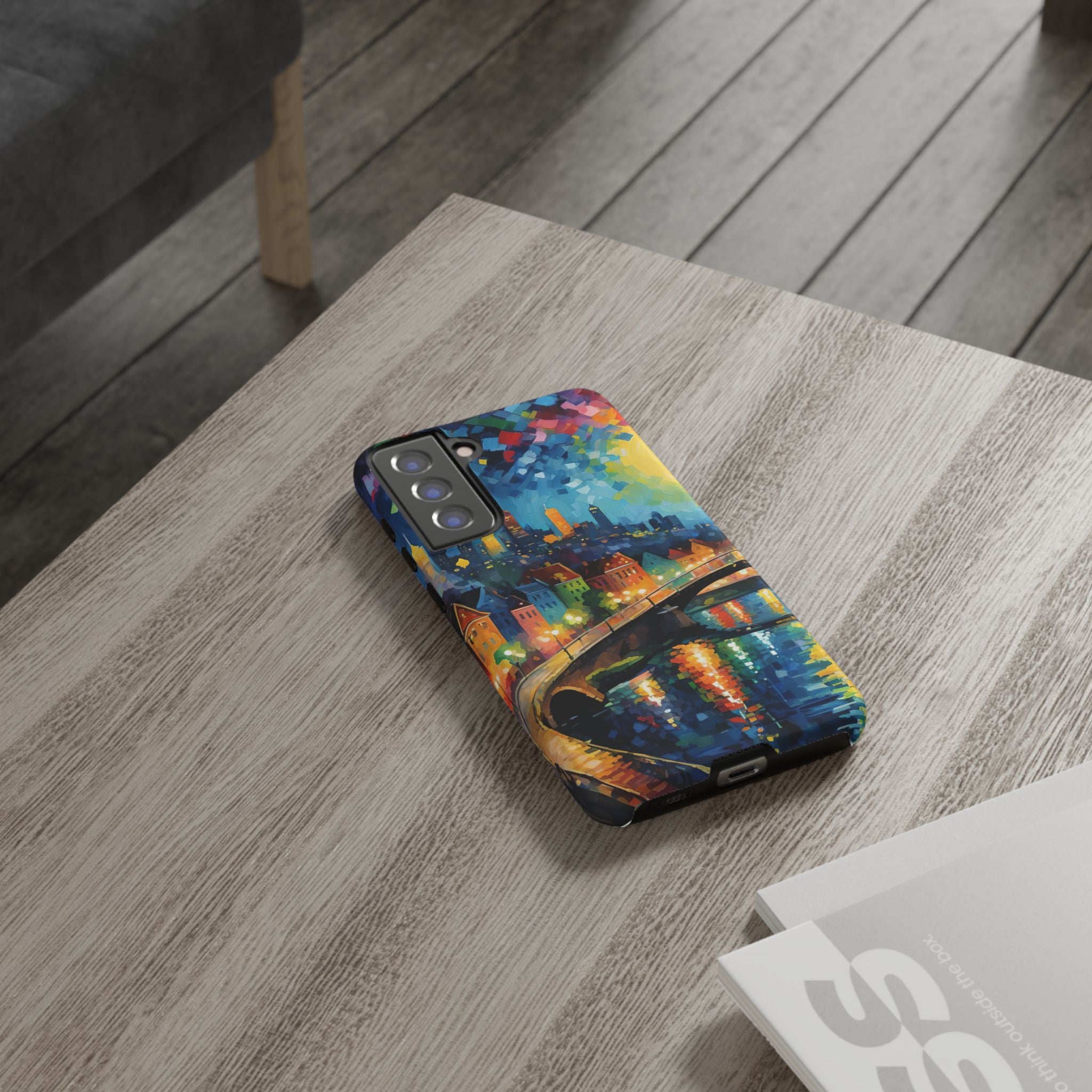 Colorful Phone Case for Tough Cases, Artistic Phone Cover, Unique Gift, Vibrant Design, Decorative Phone Accessories