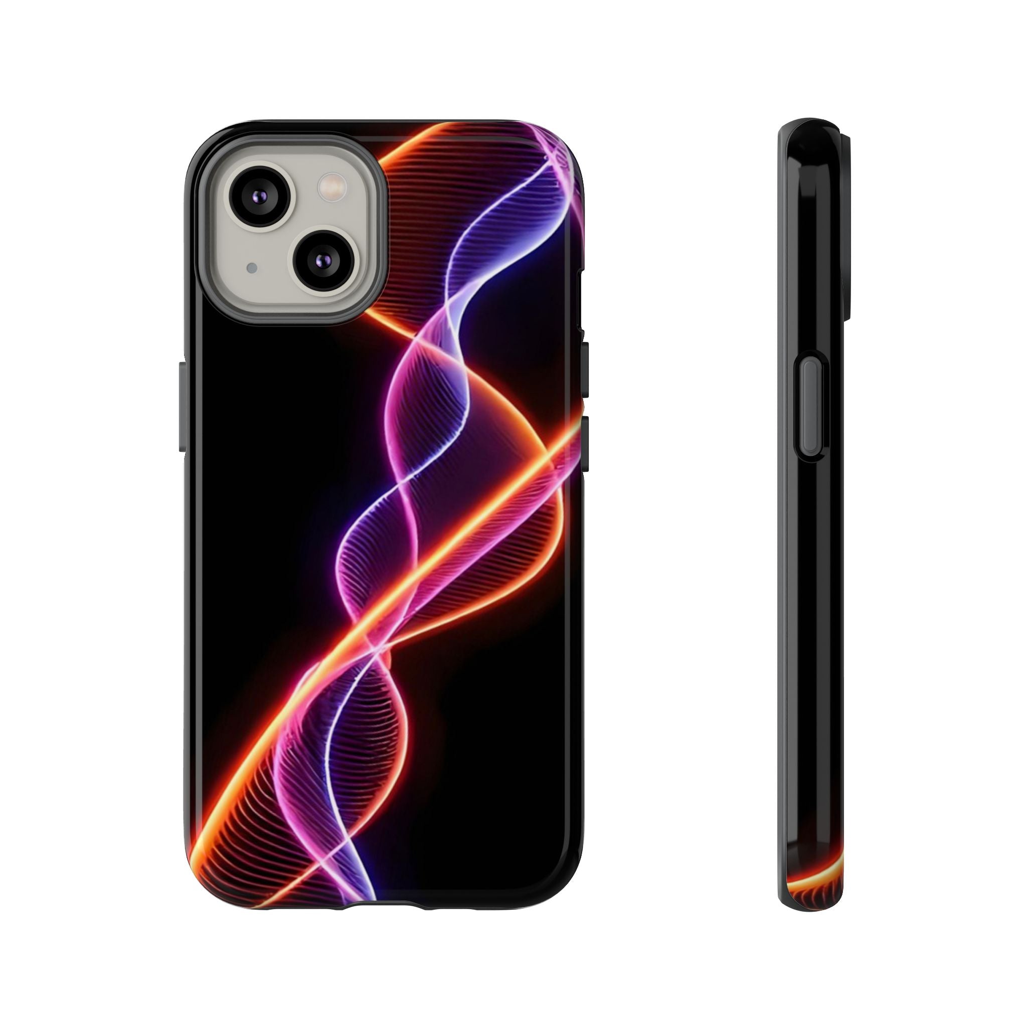 Vibrant Phone Case with Abstract Light Design, Artistic Phone Cover, Modern Tech Accessory, Gift for Tech Lovers, Personalized Phone Case
