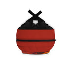 Red Sports Car Sunset Drive Print, Red Backpack