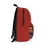 Red Sports Car Sunset Drive Print, Red Backpack