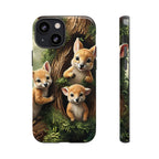 Étui de téléphone à imprimé bébé animal des bois