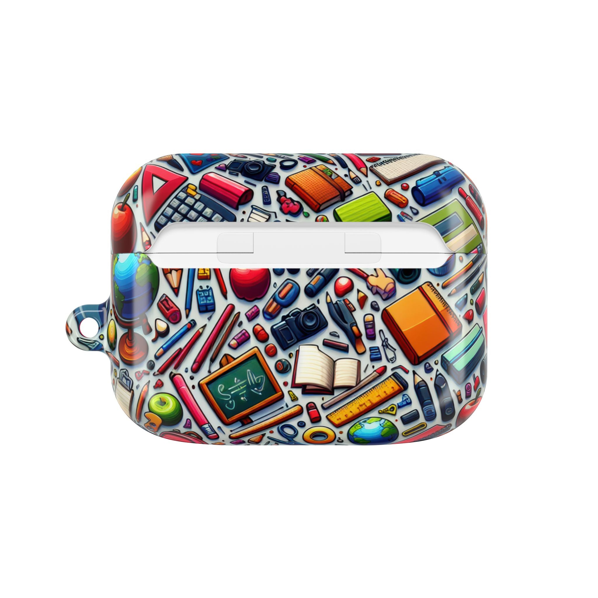 Colorful School Supplies AirPod Cases, Student Gift, Teacher Appreciation, Back to School, Fun Accessories, Personalized Tech Cover