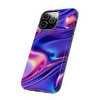 Coque de téléphone vibrante avec motif de vagues colorées, coque robuste et élégante, cadeau unique pour elle, accessoires de téléphone