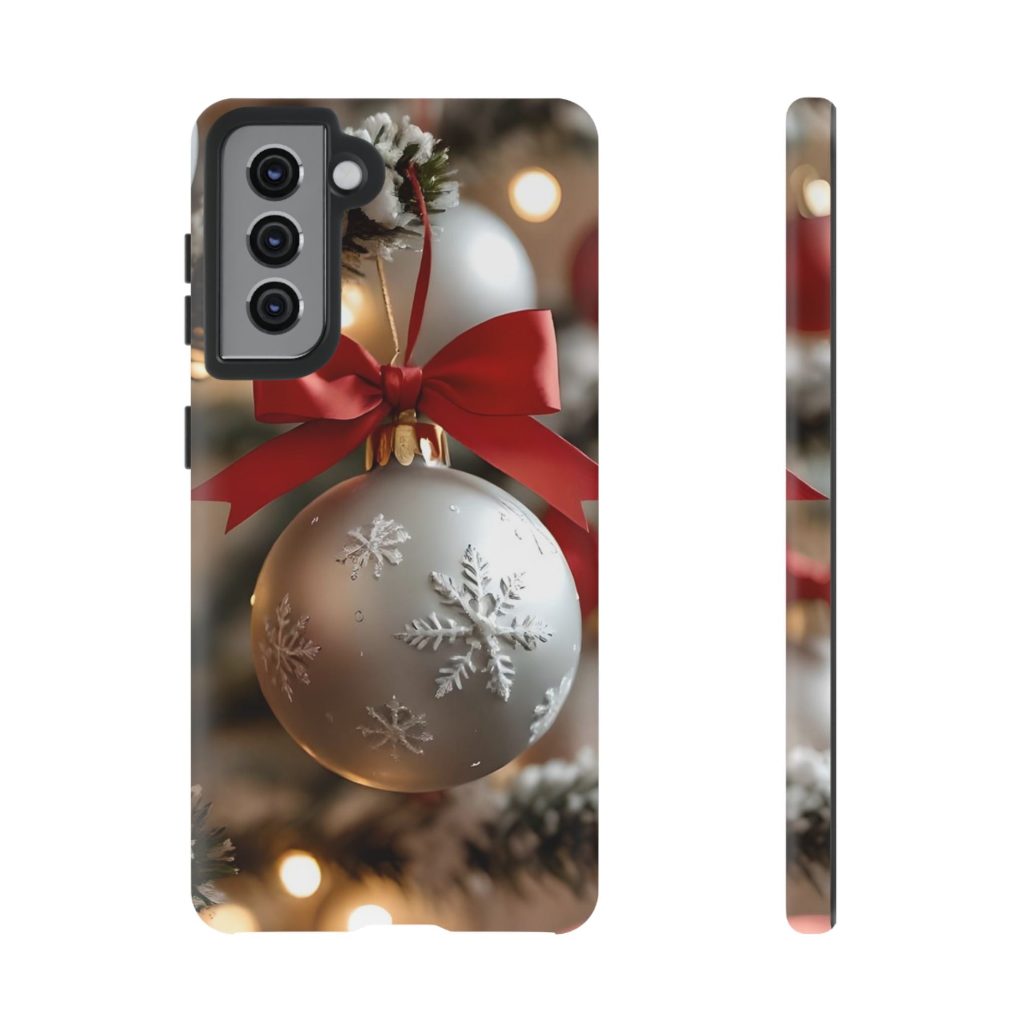 Christmas Phone Case with Seasonal Ornament Design, Festive Mobile Cover, Holiday Gift for Friends and Family, Winter Accessories, [...]