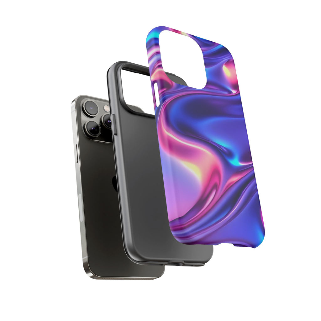 Vibrant Phone Case with Colorful Wave Design, Tough Phone Cover, Stylish Smartphone Case, Unique Gift for Her, Phone Accessories