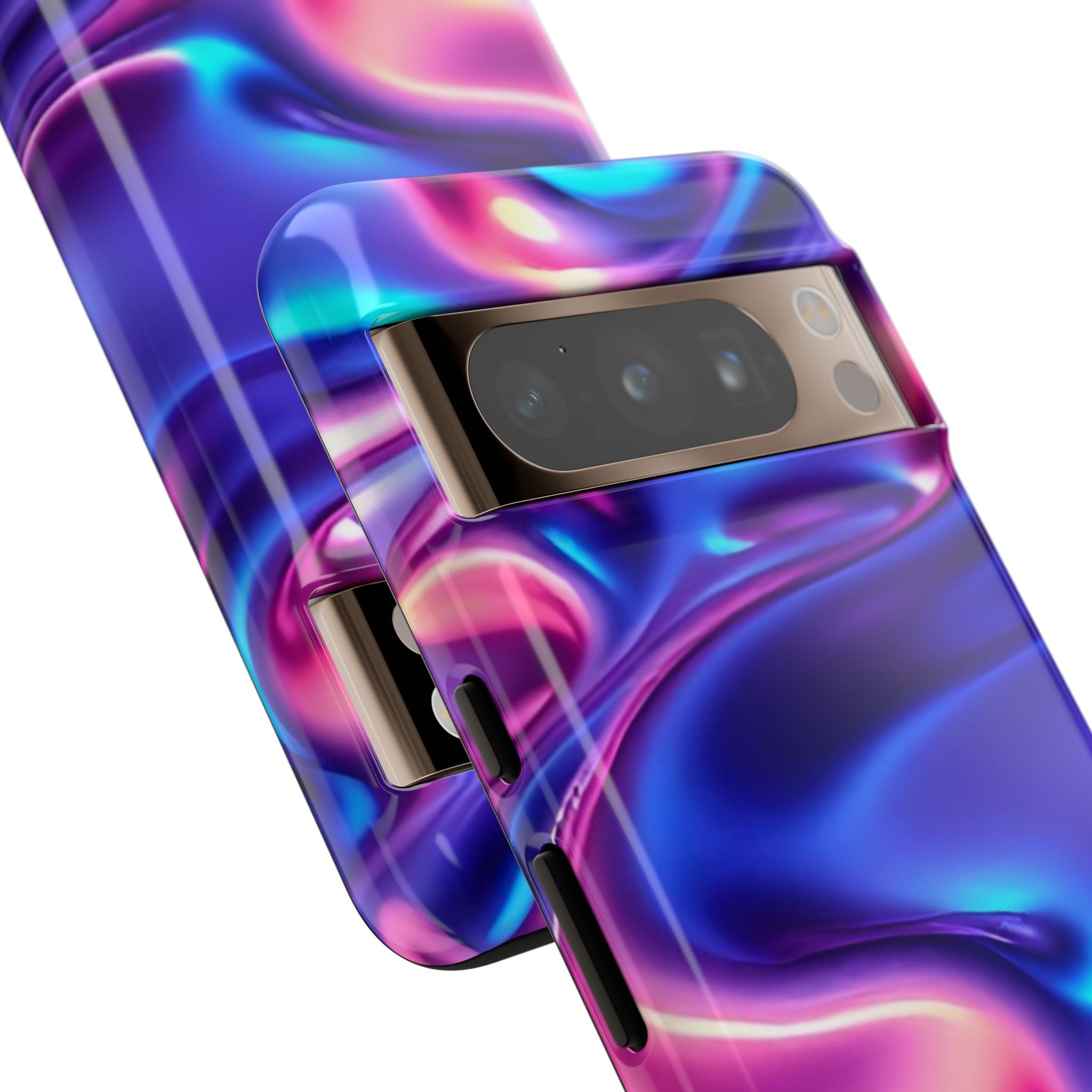 Vibrant Phone Case with Colorful Wave Design, Tough Phone Cover, Stylish Smartphone Case, Unique Gift for Her, Phone Accessories