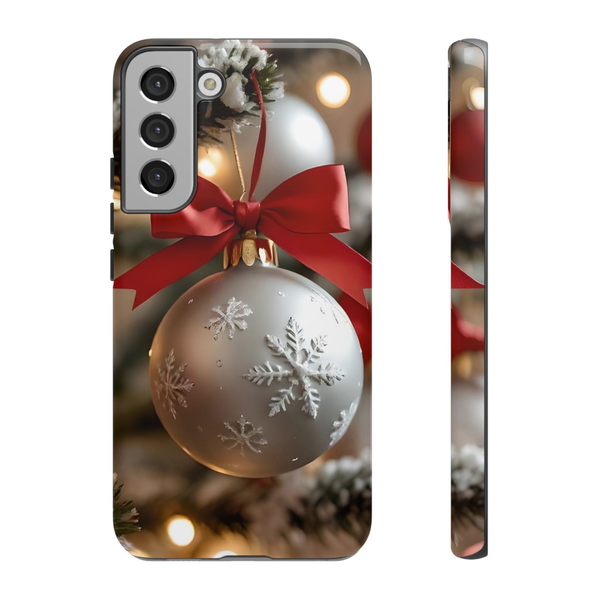 Christmas Phone Case with Seasonal Ornament Design, Festive Mobile Cover, Holiday Gift for Friends and Family, Winter Accessories, [...]