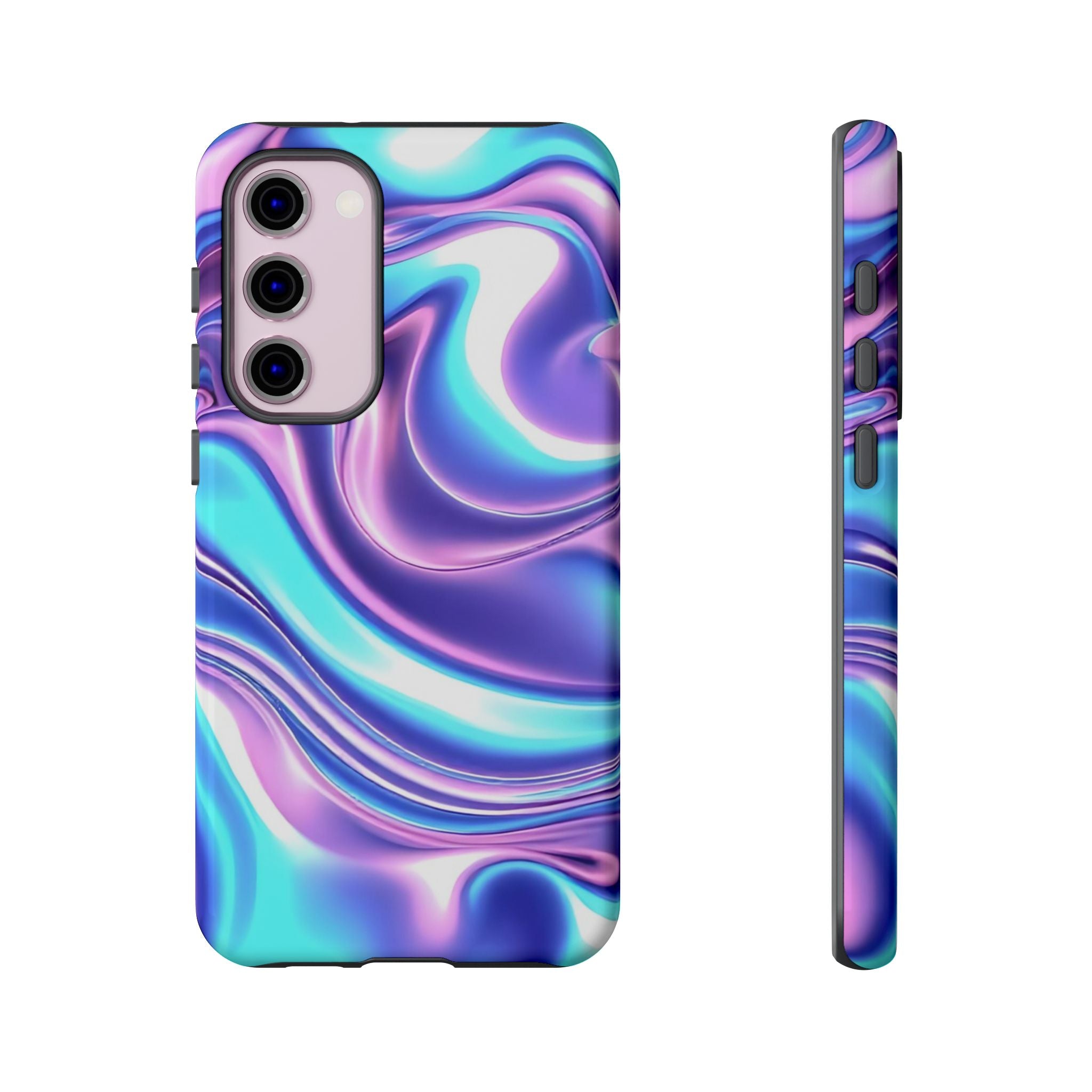 Colorful Phone Case, Tough Case, Swirl Design Phone Cover, Vibrant Phone Accessory, Gift for Her, Trendy Mobile Protection