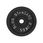 Cast Iron Weight Plates - Standard, Olympic in LBs, KGs