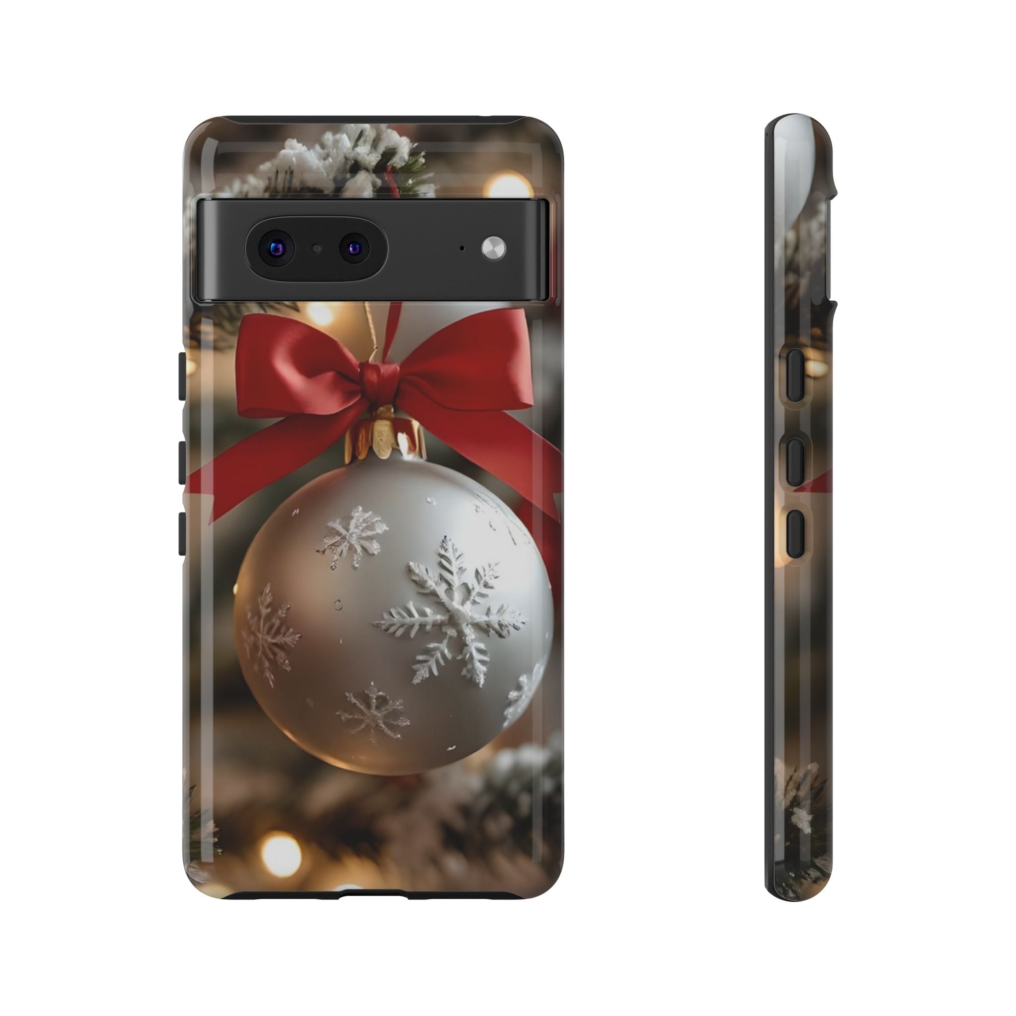 Christmas Phone Case with Seasonal Ornament Design, Festive Mobile Cover, Holiday Gift for Friends and Family, Winter Accessories, [...]