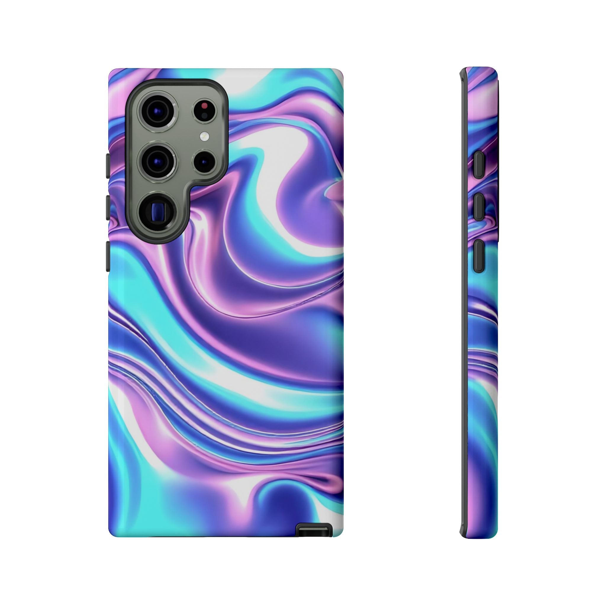 Colorful Phone Case, Tough Case, Swirl Design Phone Cover, Vibrant Phone Accessory, Gift for Her, Trendy Mobile Protection