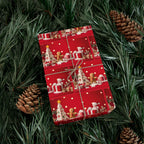 Impression festive, papier d'emballage