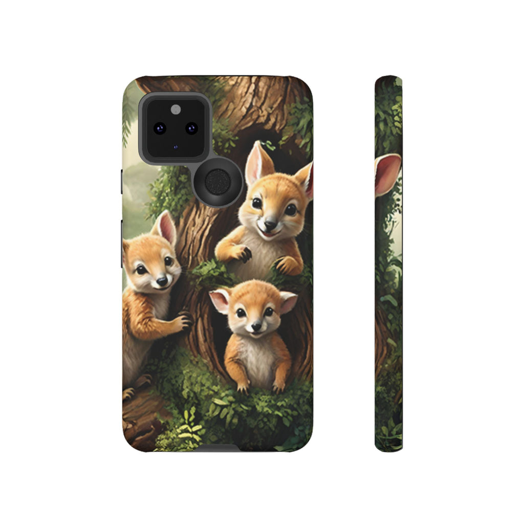 Étui de téléphone à imprimé bébé animal des bois