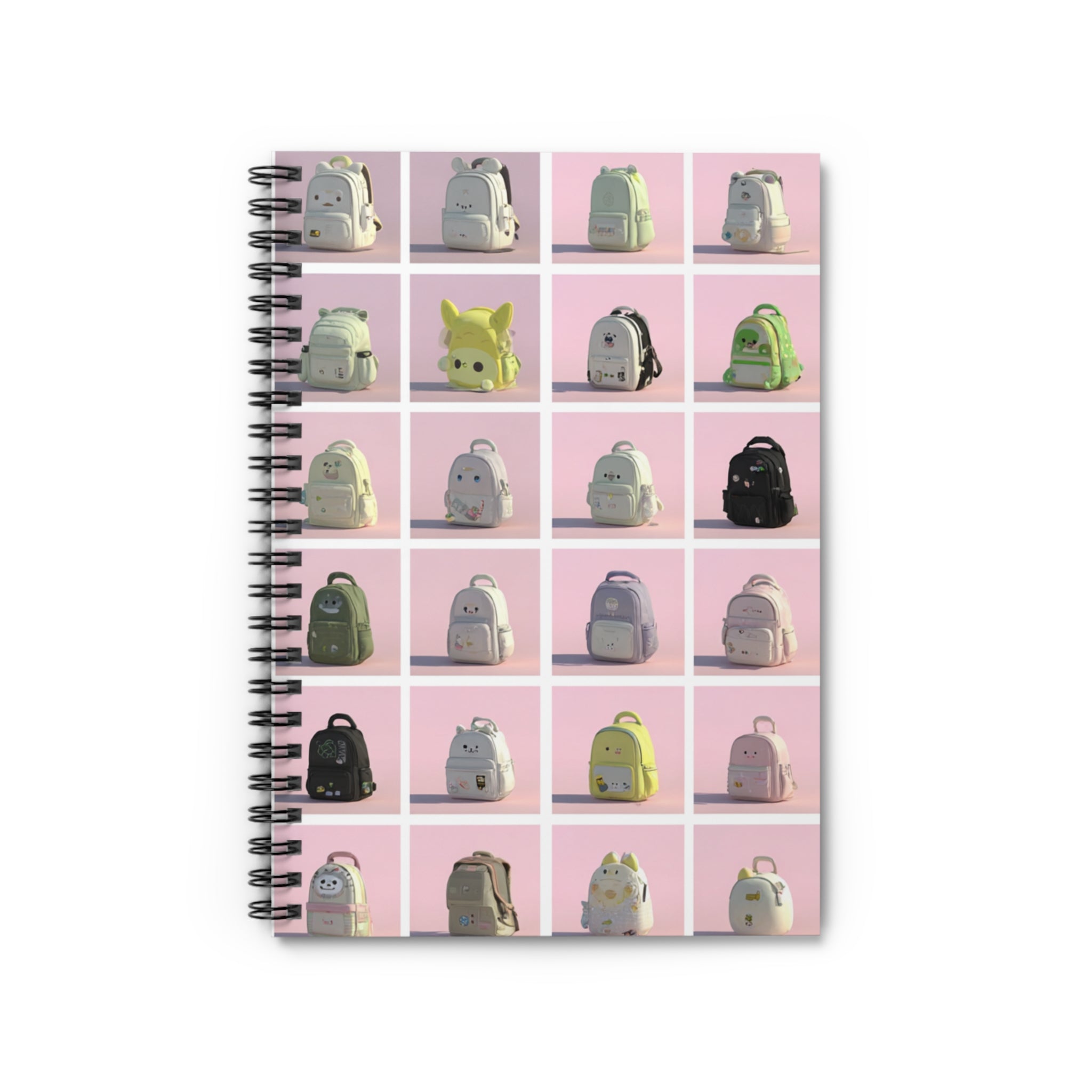 Cute Backpack Spiral Notebook - Ruled Line
