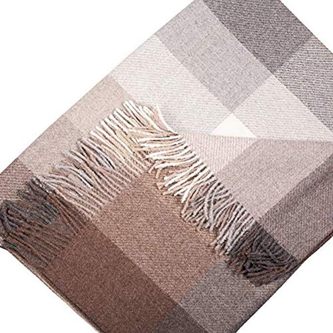 Plaid Great Natural Alpaca 100% alpaga, beige-gris 