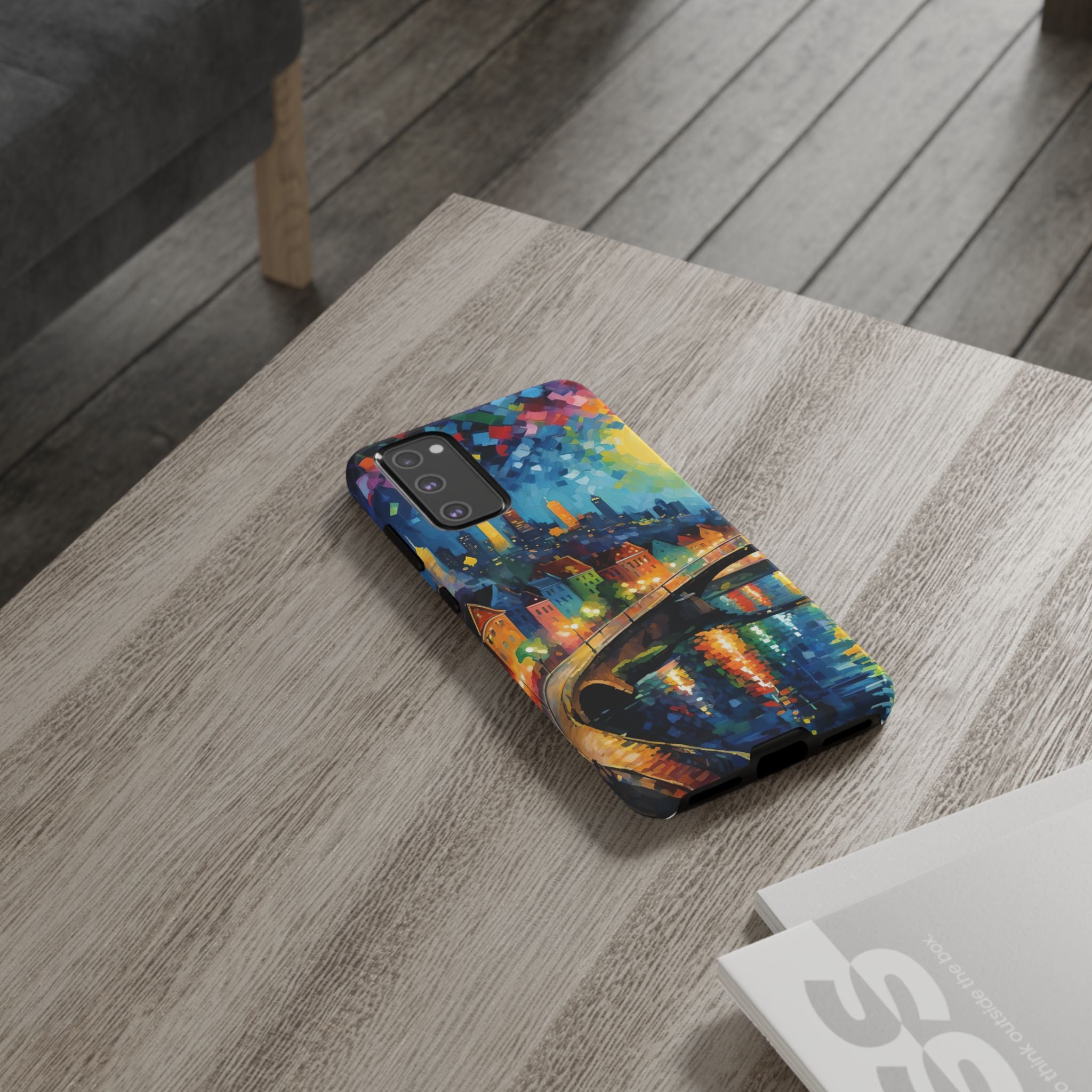 Colorful Phone Case for Tough Cases, Artistic Phone Cover, Unique Gift, Vibrant Design, Decorative Phone Accessories