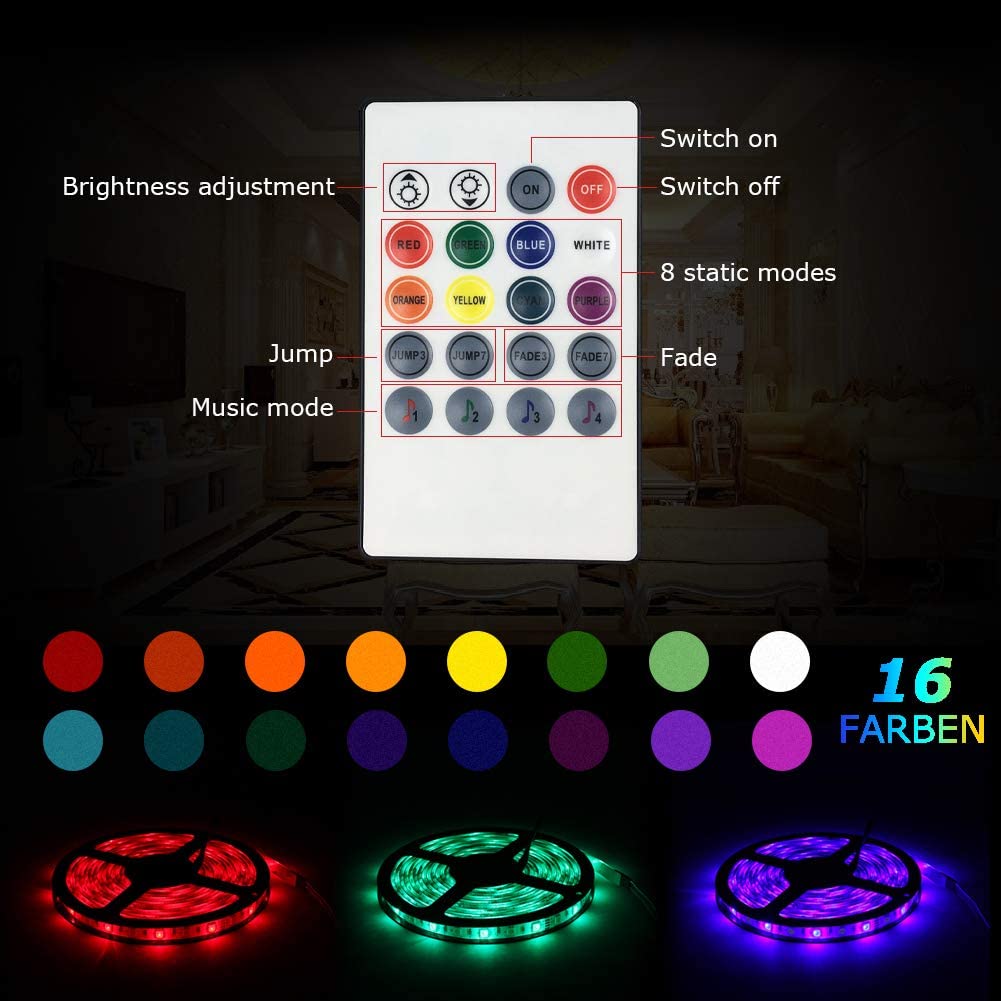 Flexible Color Changing LED Strip Lights