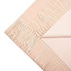 Luxurious Scarf, 100% Baby Alpaca, Beige-White Color