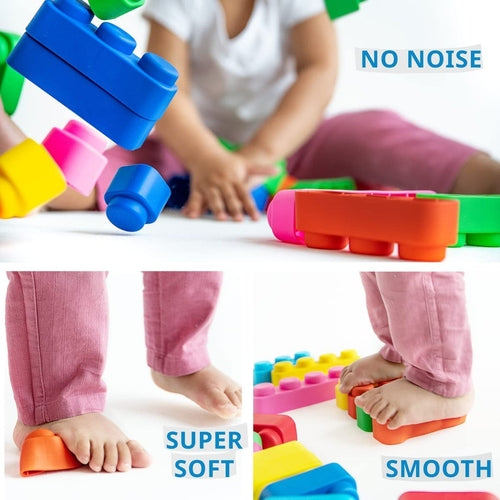 Soft Blocks Plus Wheels (10 pcs + 8 wheels)