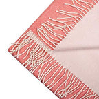 Écharpe Great Natural Alpaga 100% Baby Alpaga couleur rose-blanc 