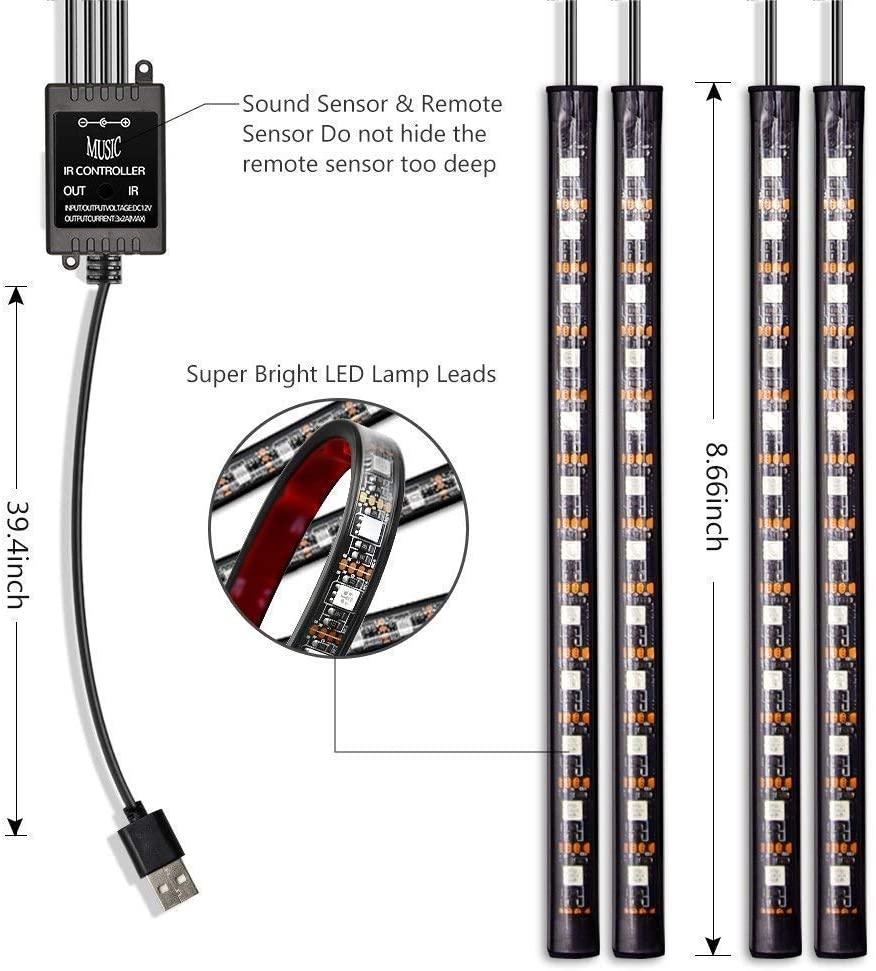 LED Car Interior Atmosphere Lights