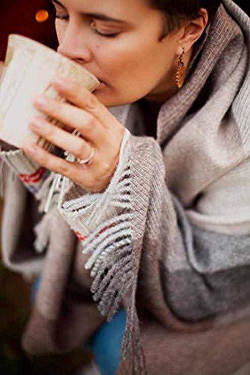 Plaid Great Natural Alpaca 100% alpaga, beige-gris 