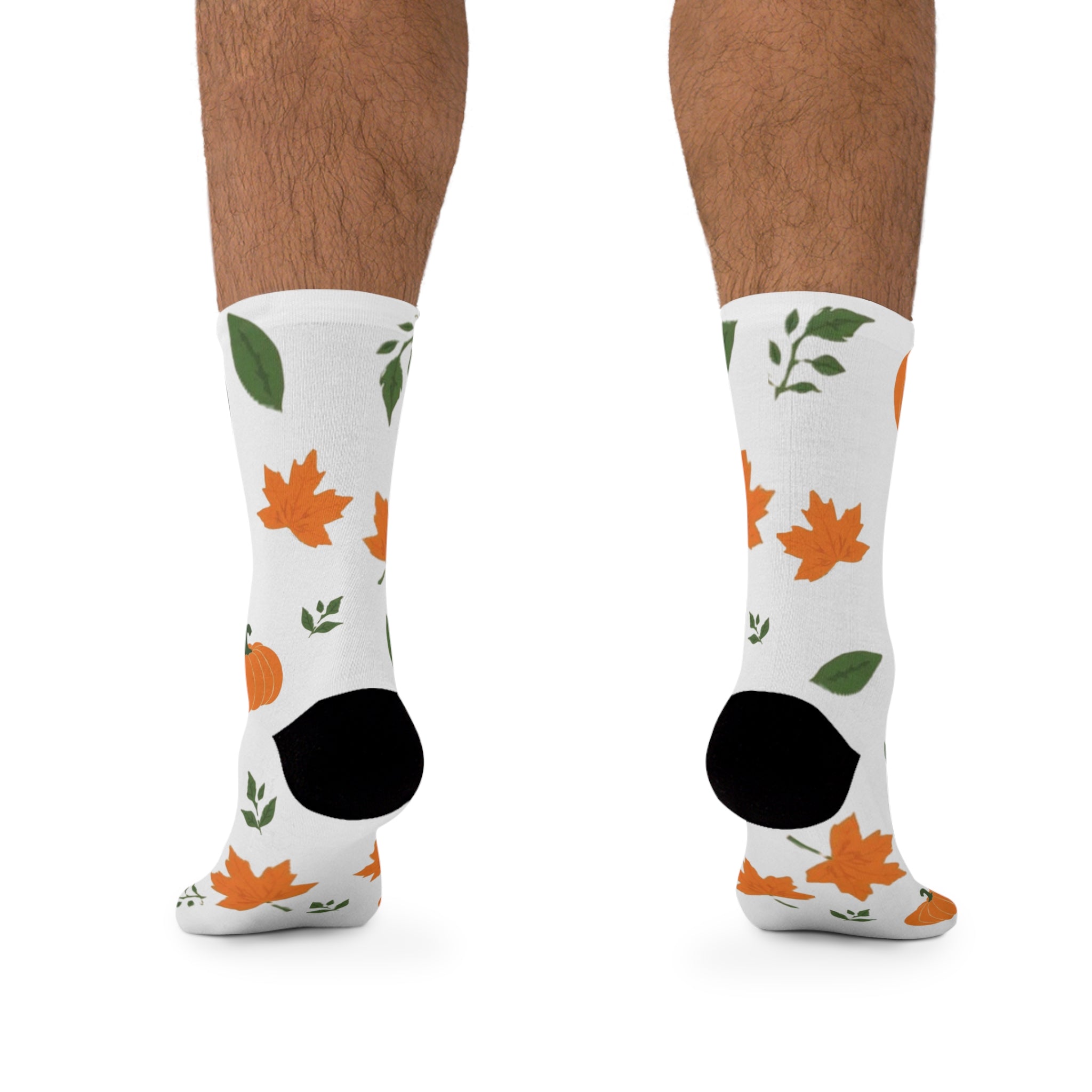 Autumn Pumpkin Pattern Socks