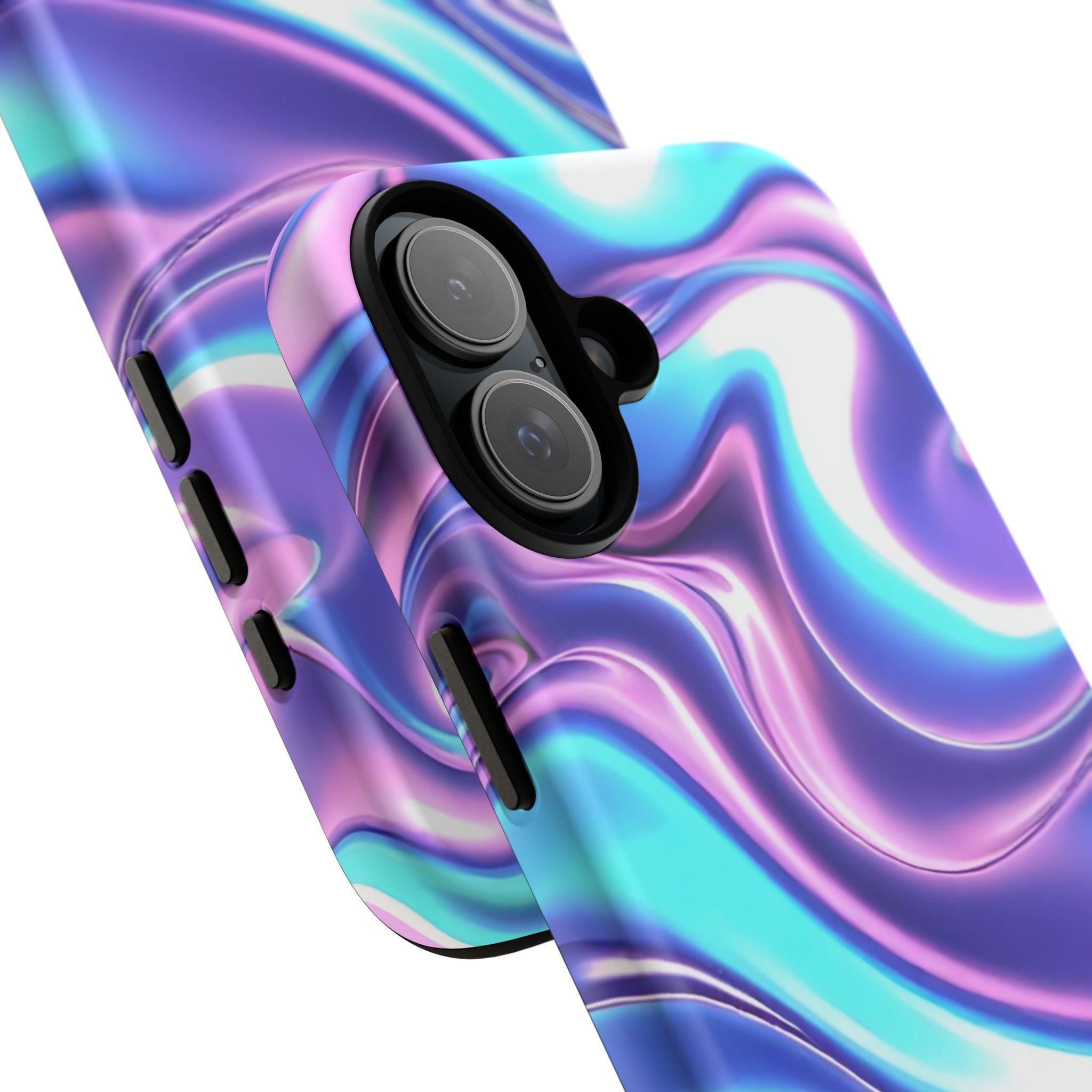 Colorful Phone Case, Tough Case, Swirl Design Phone Cover, Vibrant Phone Accessory, Gift for Her, Trendy Mobile Protection