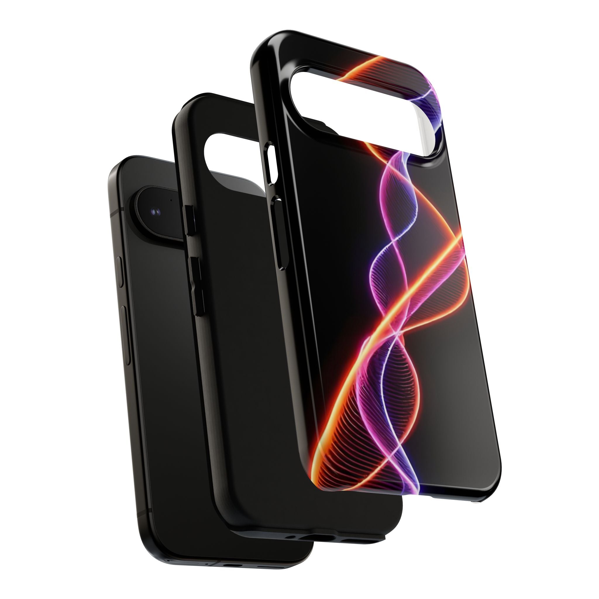 Vibrant Phone Case with Abstract Light Design, Artistic Phone Cover, Modern Tech Accessory, Gift for Tech Lovers, Personalized Phone Case