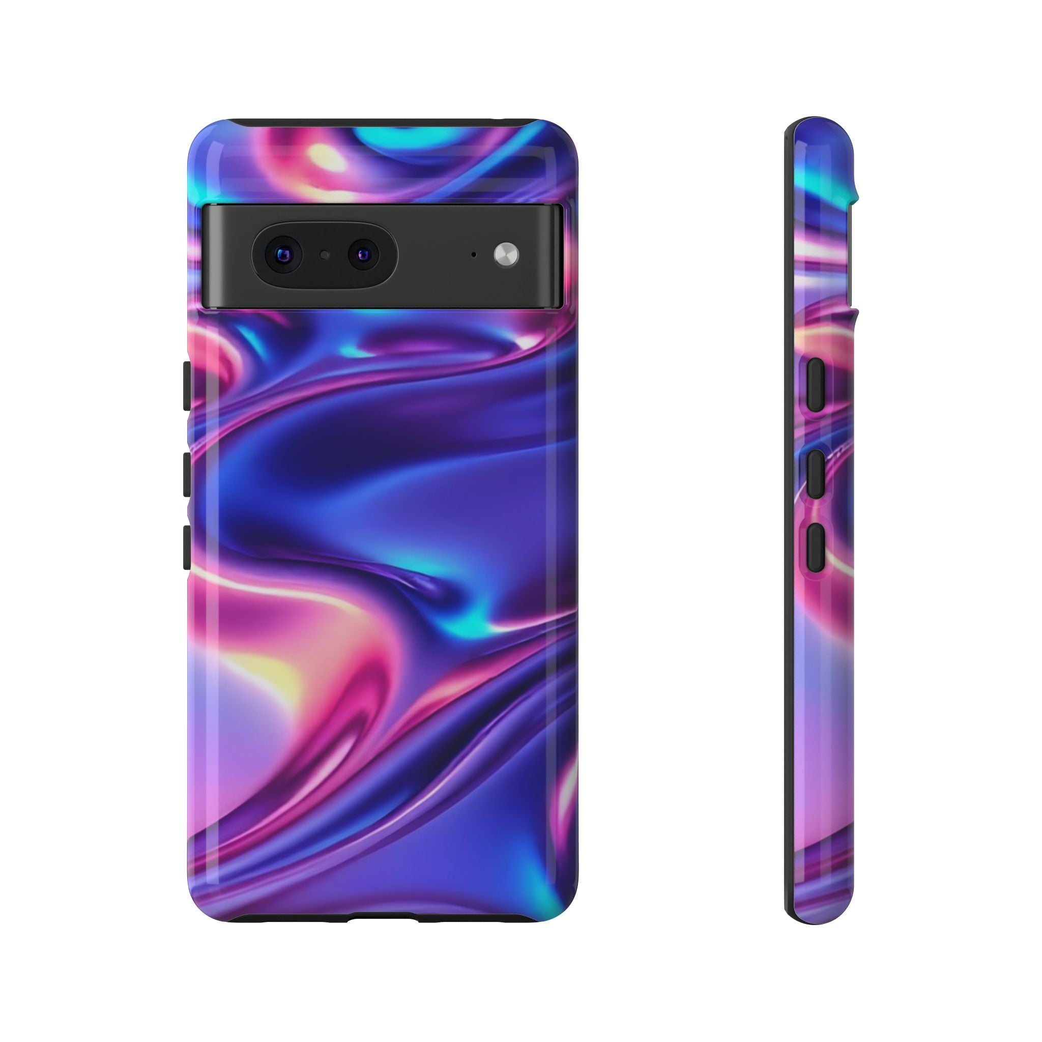Vibrant Phone Case with Colorful Wave Design, Tough Phone Cover, Stylish Smartphone Case, Unique Gift for Her, Phone Accessories