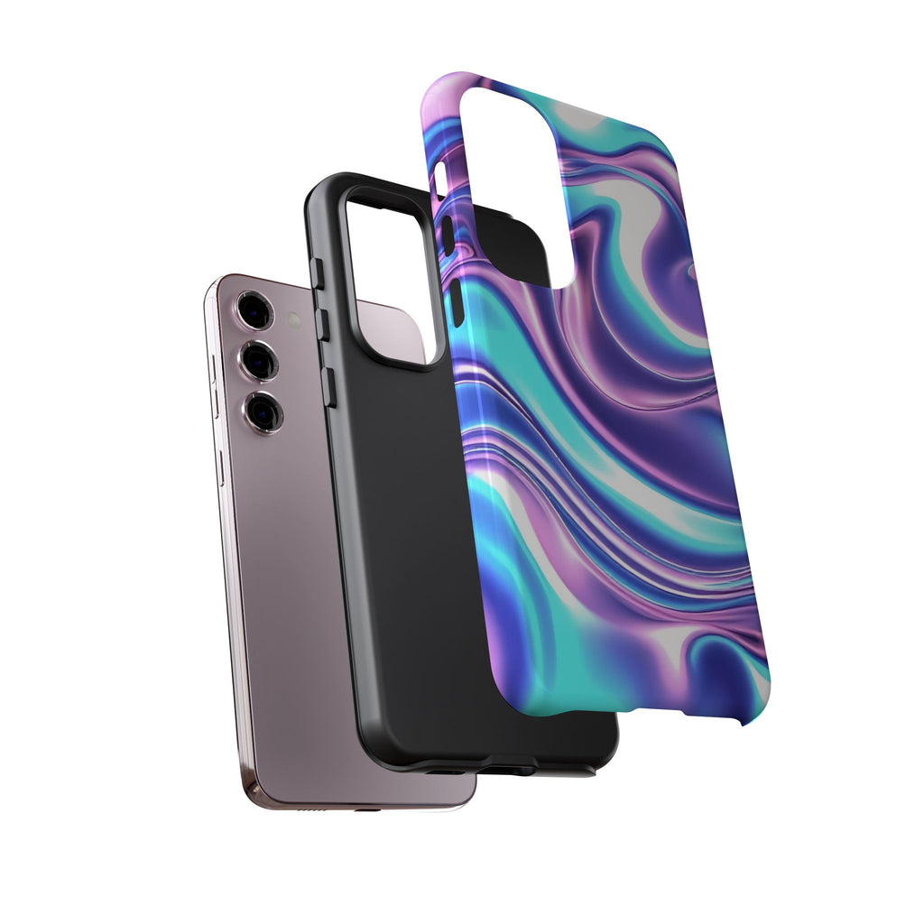 Colorful Phone Case, Tough Case, Swirl Design Phone Cover, Vibrant Phone Accessory, Gift for Her, Trendy Mobile Protection