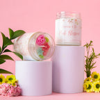 Pink Blossom Candle - Peony + Rose + Suede