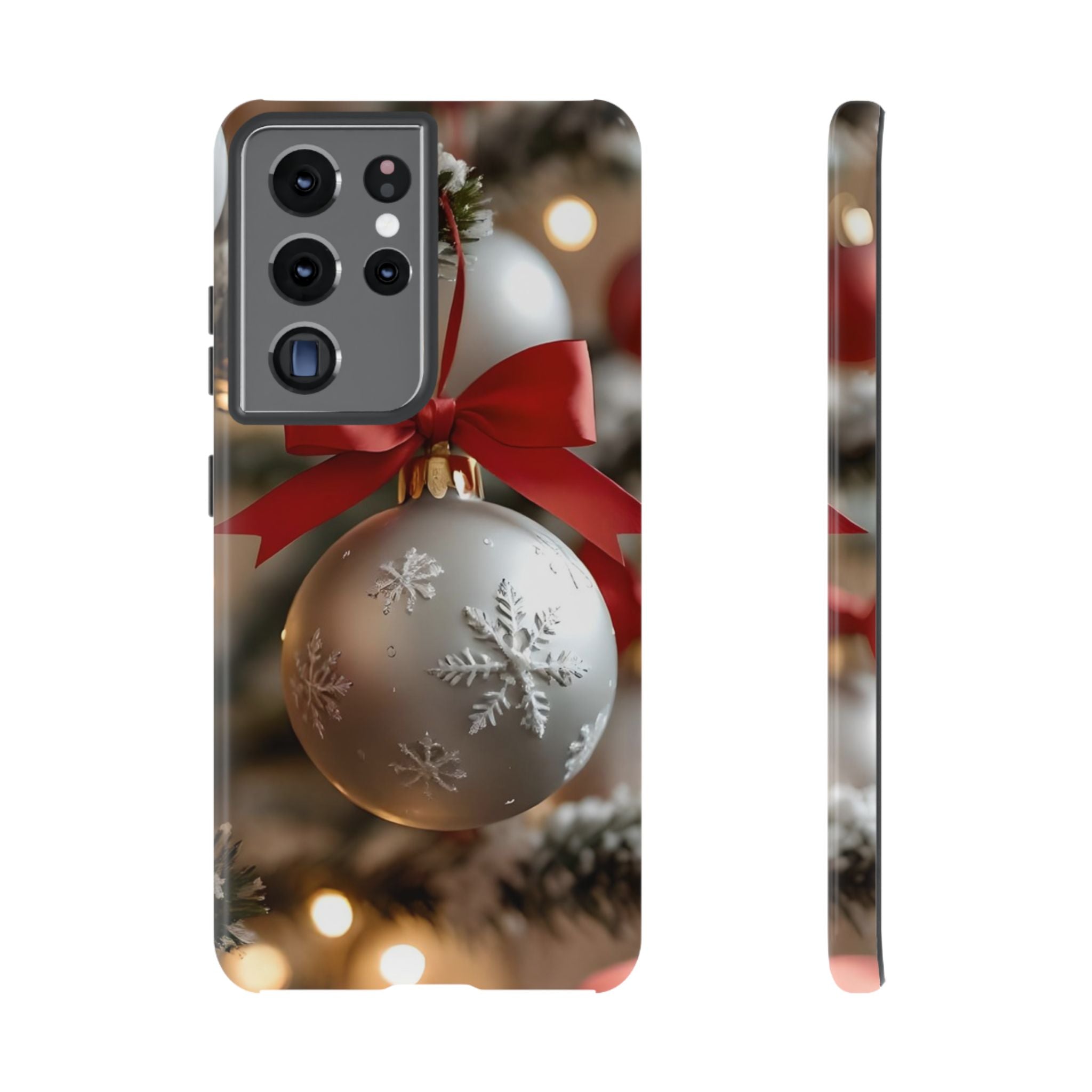 Christmas Phone Case with Seasonal Ornament Design, Festive Mobile Cover, Holiday Gift for Friends and Family, Winter Accessories, [...]