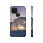 Coque de téléphone Arctic Igloo, paysage enneigé au crépuscule