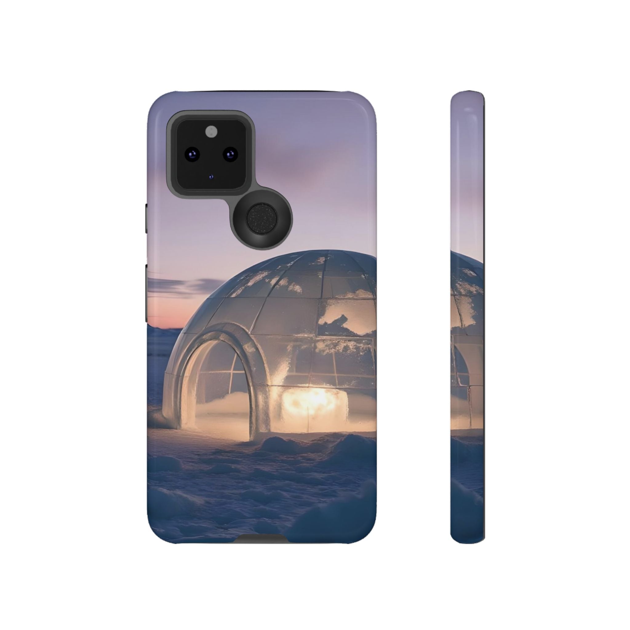 Stylish Phone Case with Igloo Design, Tough Cases for Outdoor Lovers, Unique Gift for Adventurers, Phone Cover for Winter, Protective Cases