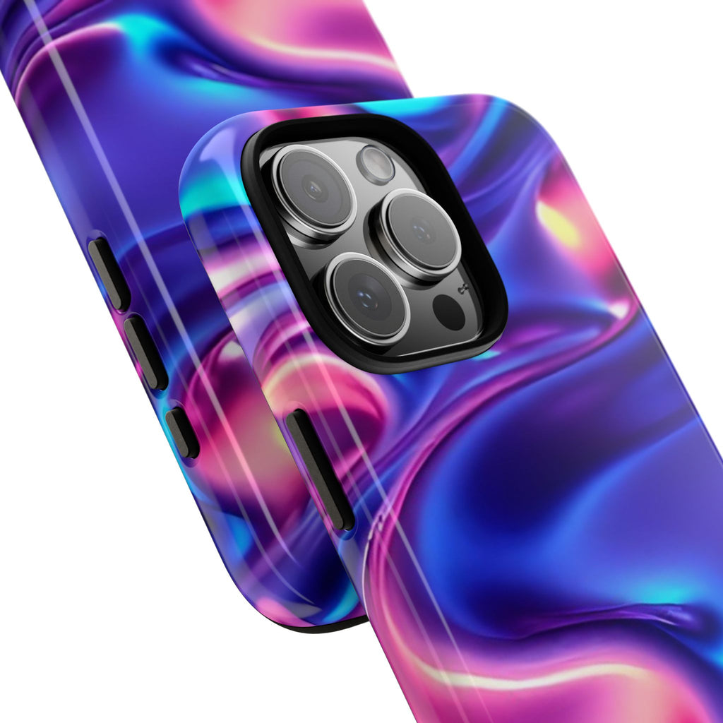 Vibrant Phone Case with Colorful Wave Design, Tough Phone Cover, Stylish Smartphone Case, Unique Gift for Her, Phone Accessories
