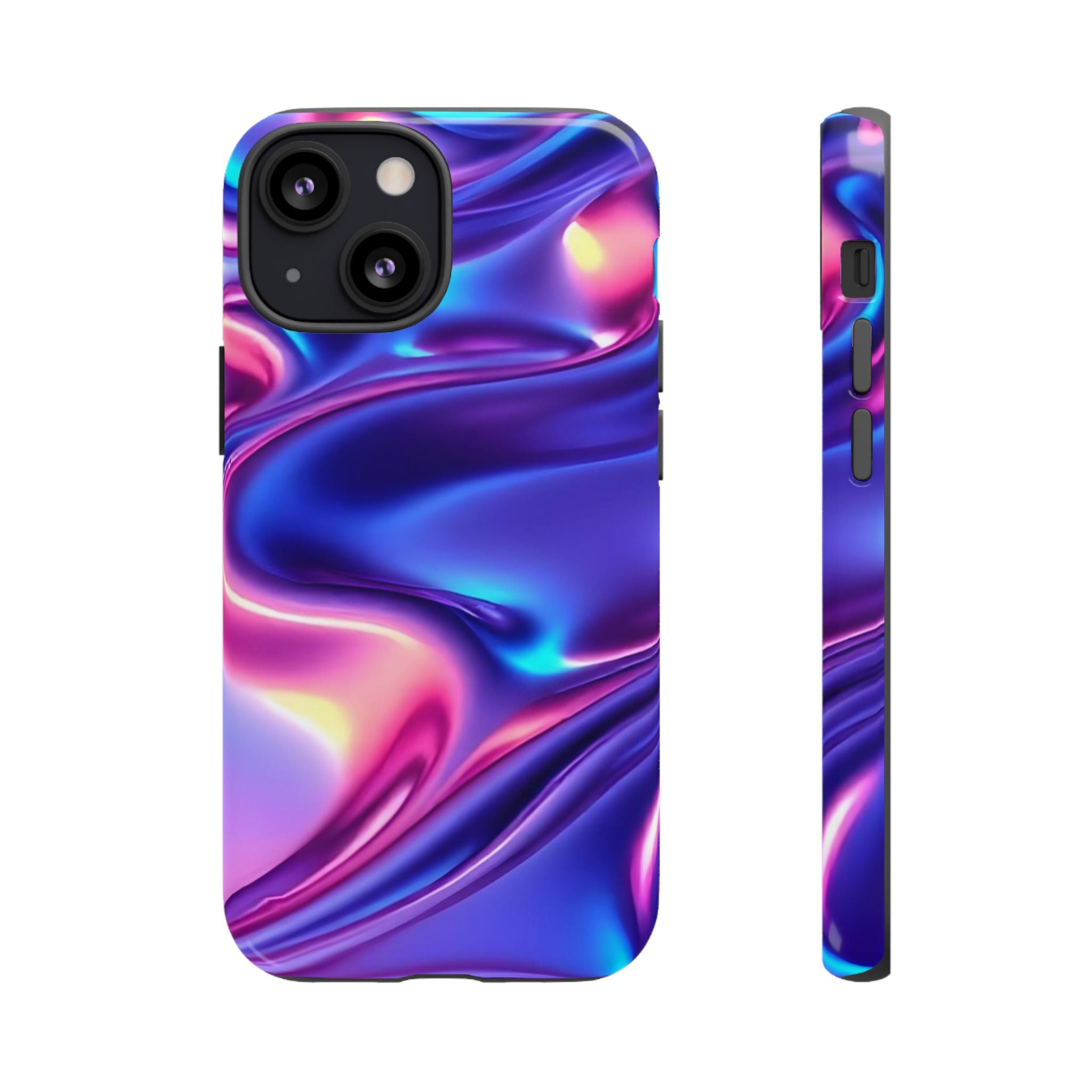 Vibrant Phone Case with Colorful Wave Design, Tough Phone Cover, Stylish Smartphone Case, Unique Gift for Her, Phone Accessories