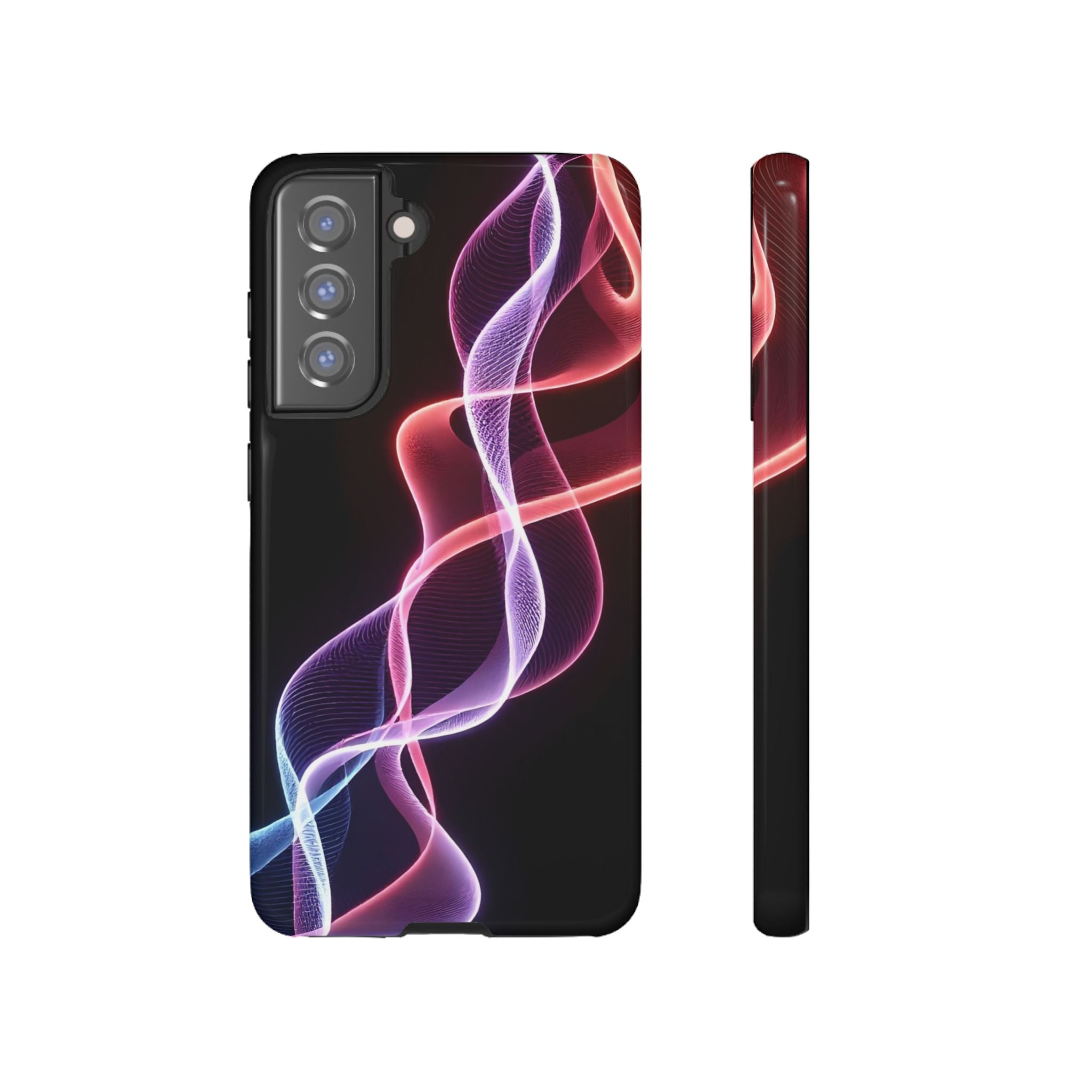 Stylish Phone Case with Vibrant Wave Design, Tough Cases, Phone Accessories, Unique Gift, Trendy Tech, Fashionable Protection