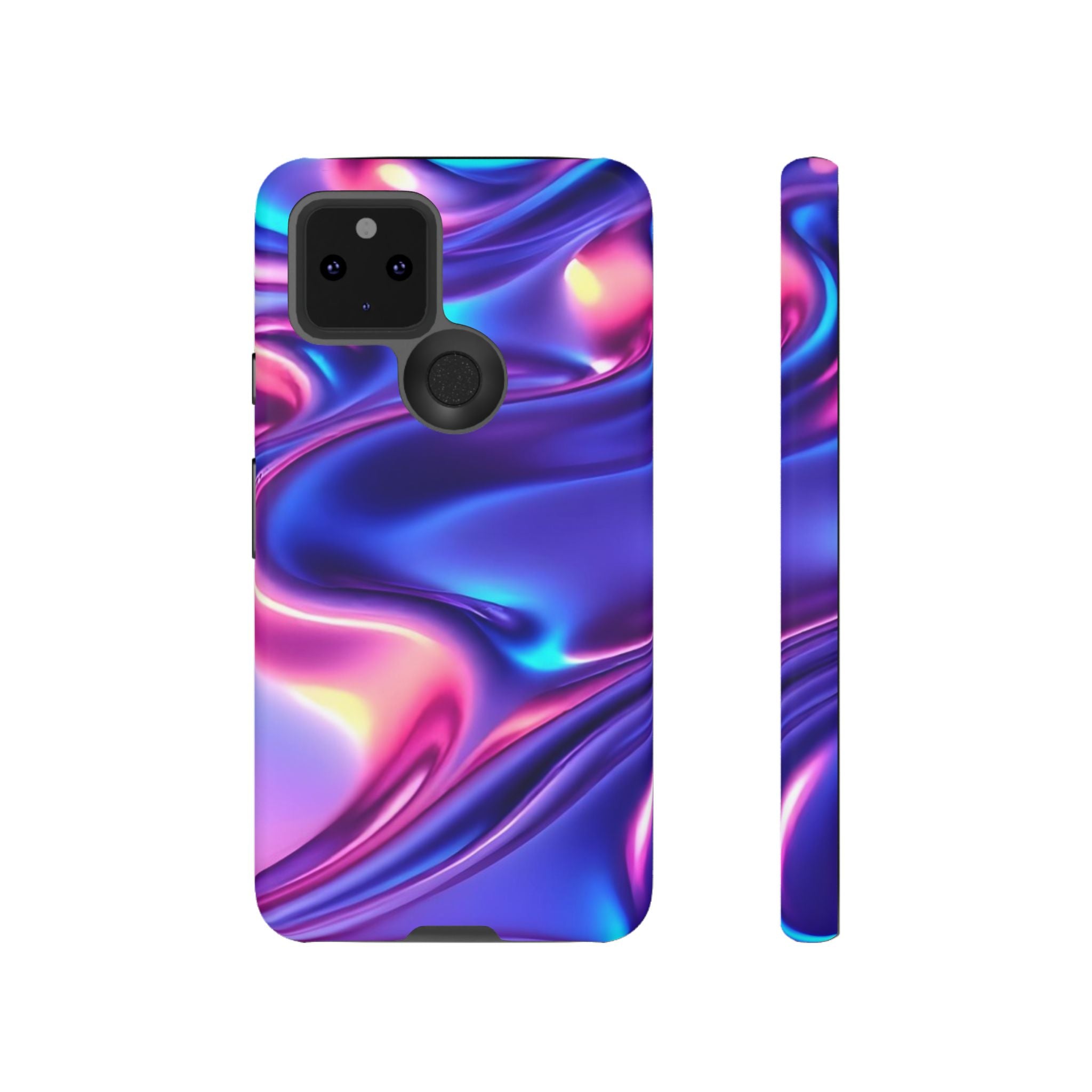 Vibrant Phone Case with Colorful Wave Design, Tough Phone Cover, Stylish Smartphone Case, Unique Gift for Her, Phone Accessories