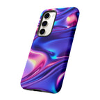 Coque de téléphone vibrante avec motif de vagues colorées, coque robuste et élégante, cadeau unique pour elle, accessoires de téléphone