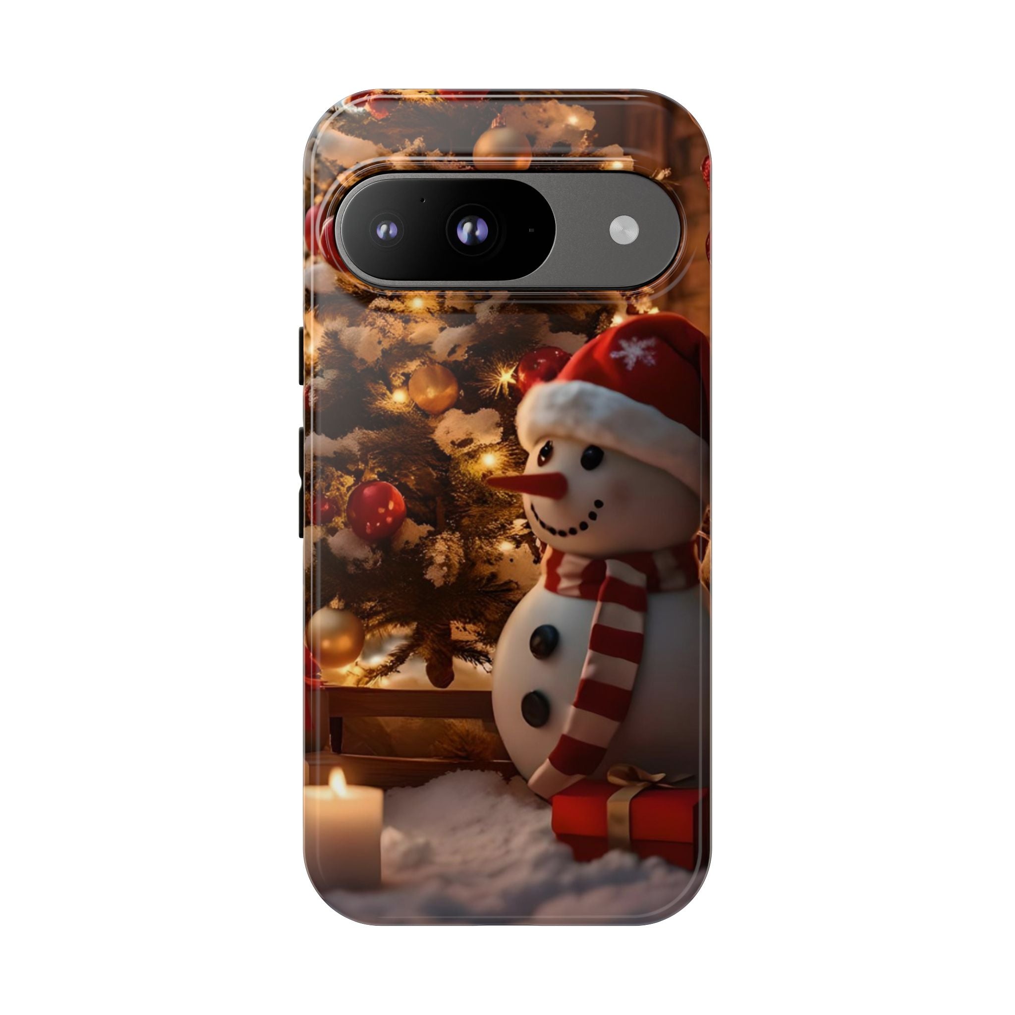Christmas Snowman Phone Case, Tough Cases Cute Holiday Gift, Winter Aesthetic Phone Cover, Snowman Decor, Christmas Phone Accessories