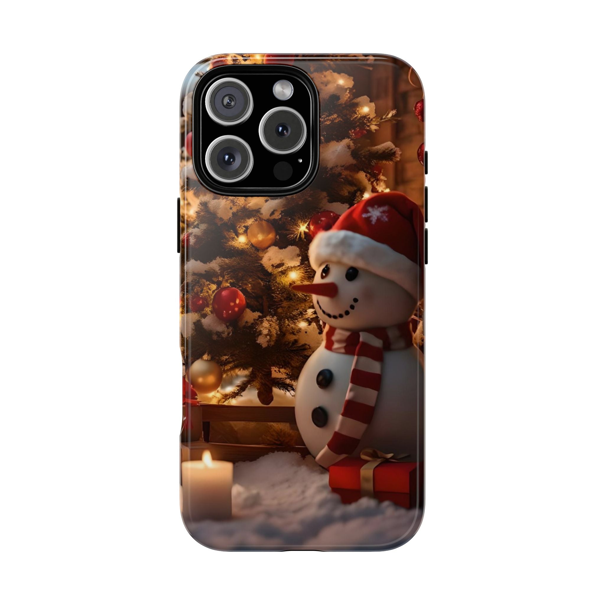 Christmas Snowman Phone Case, Tough Cases Cute Holiday Gift, Winter Aesthetic Phone Cover, Snowman Decor, Christmas Phone Accessories