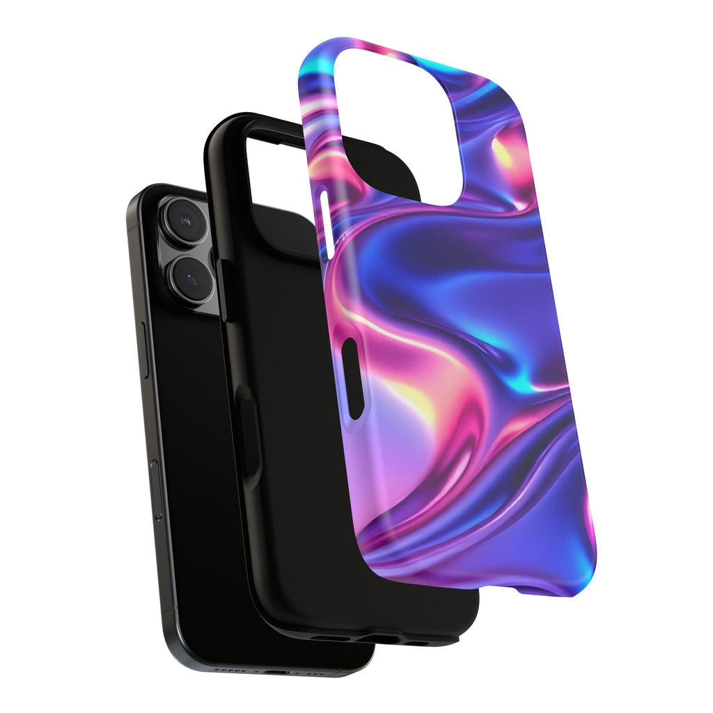 Vibrant Phone Case with Colorful Wave Design, Tough Phone Cover, Stylish Smartphone Case, Unique Gift for Her, Phone Accessories